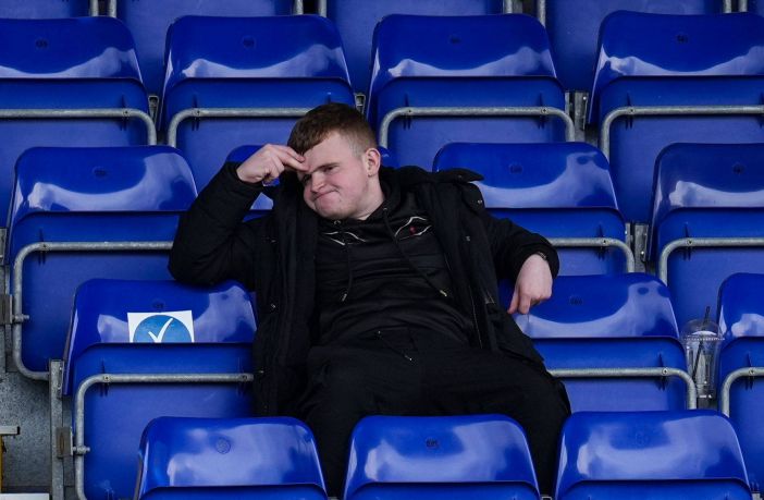 A frustrated Rangers fan