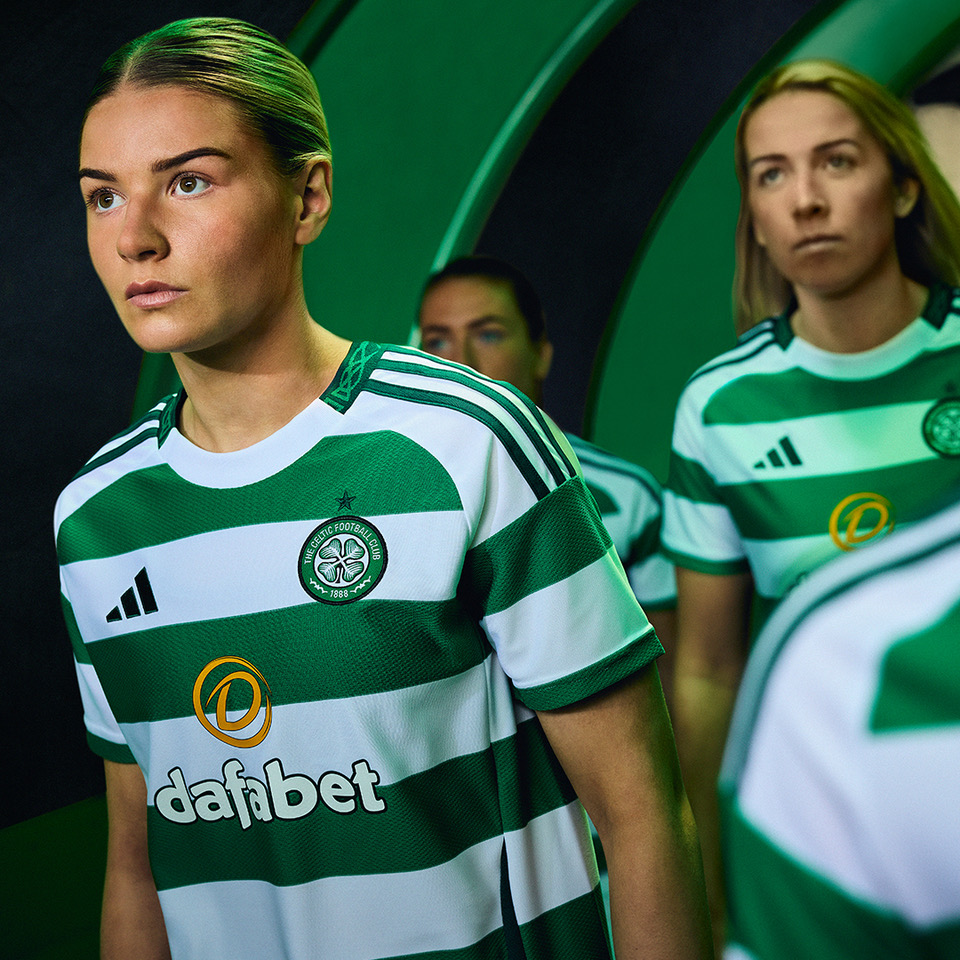 Celtic FC Women are now showing the Celtic Adidas kit in the Champions League