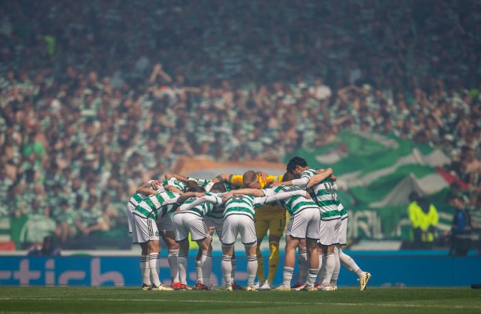 Celtic Huddle at Hampden