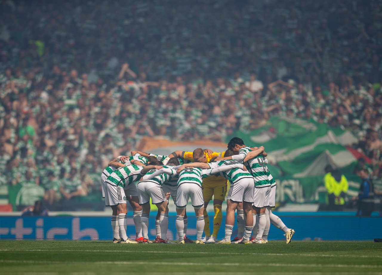 Celtic Huddle at Hampden