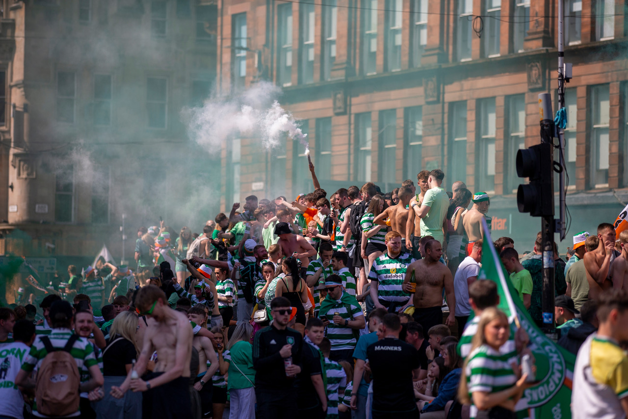 Celtic title celebrations 