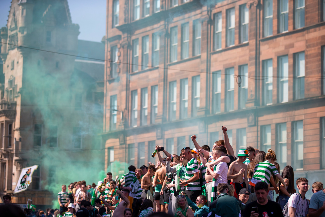 Celtic title celebrations
