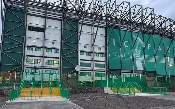 The new away entrance