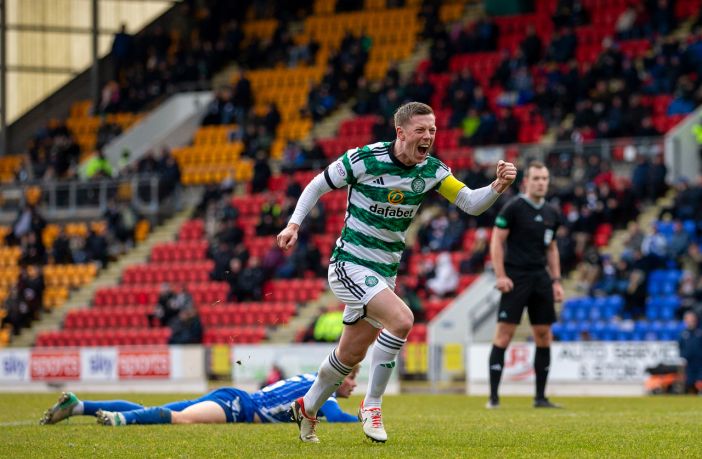 Callum McGregor celebrates