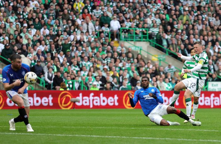 Callum McGregor scores against theRangers