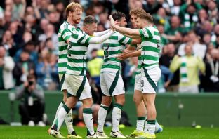 James Forrest with Callum McGregor