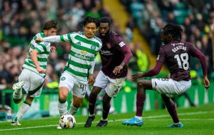 Reo Hatate in action for Celtic