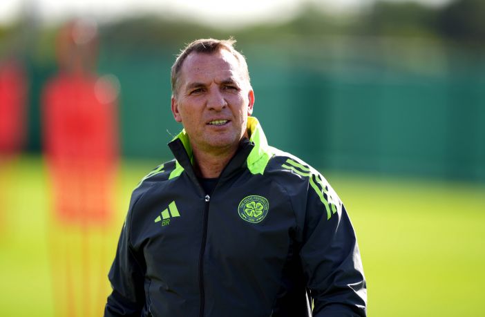 Brendan Rodgers at Lennoxtown