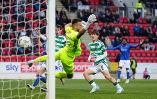 Kyogo scores against St Johnstone
