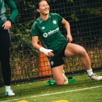 Hana Kerner trains as her wrist injury improves