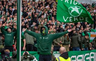 Celtic supporters at Fir Park