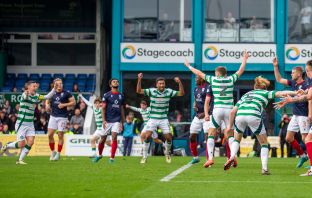 Alistair Johnston equalises for Celtic in Dingwall