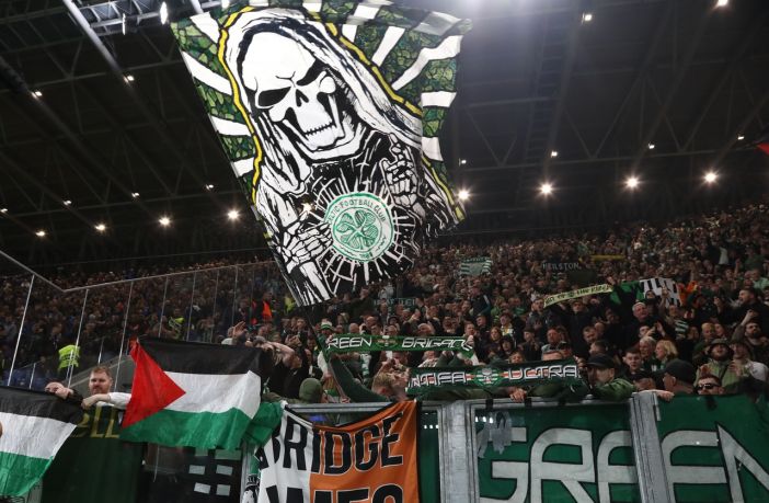 Celtic supporters in Bergamo