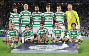 Celtic team that defeated Slovan Bratislava 5-1
