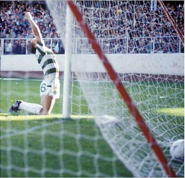 Iconic Peter Grant celebration at Ibrox