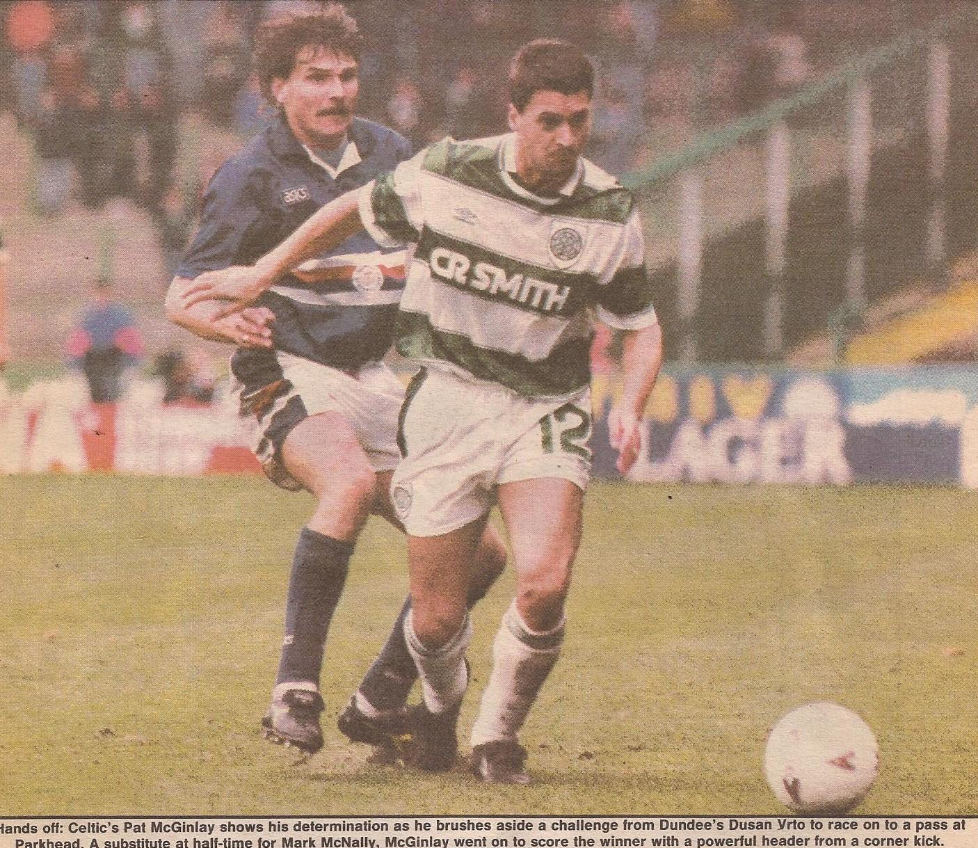 Pat McGinlay scored the winner 