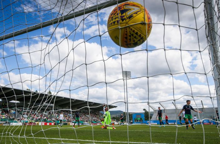 Scotty Sinclair scores Celtic's sixth goal