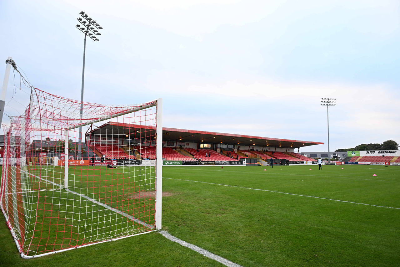 The Showgrounds where Sligo Rovers will play Celtic on Wednesday night, 9 October 2024
