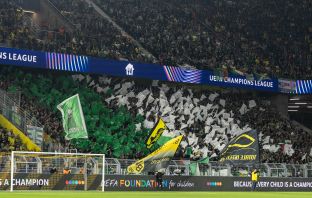 Celtic supporters in Dortmund.