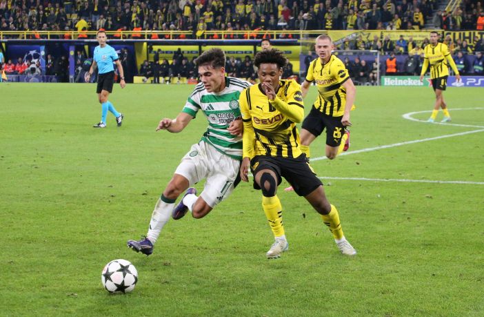 Alex Valle in action against Dortmund