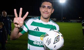 Luis Palma with the match ball in Sligo