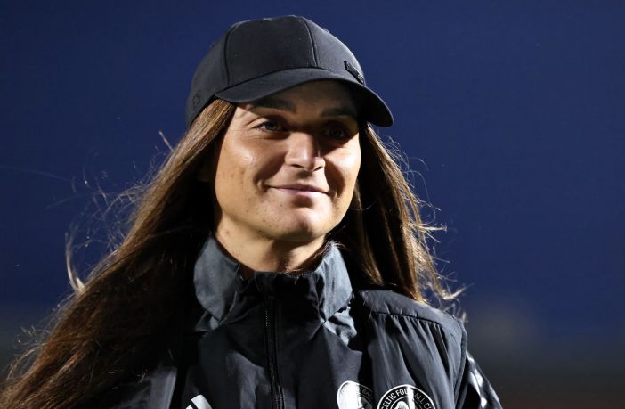Elena Sadiku at Champions League match against FC Twente