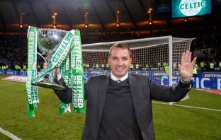 Brenda's first trophy at Celtic