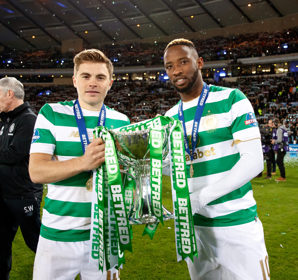 James Forrest and Moussa Dembele