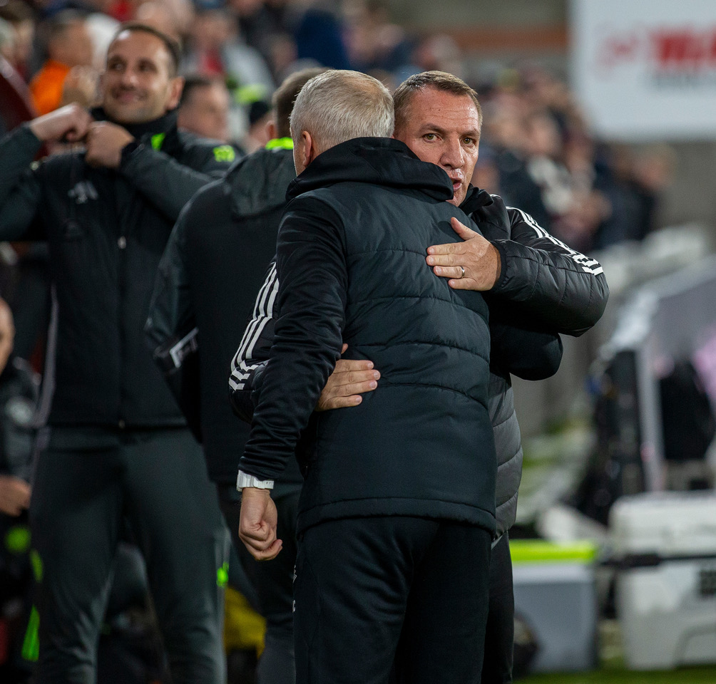Brendan Rodgers and Neil Critchley 