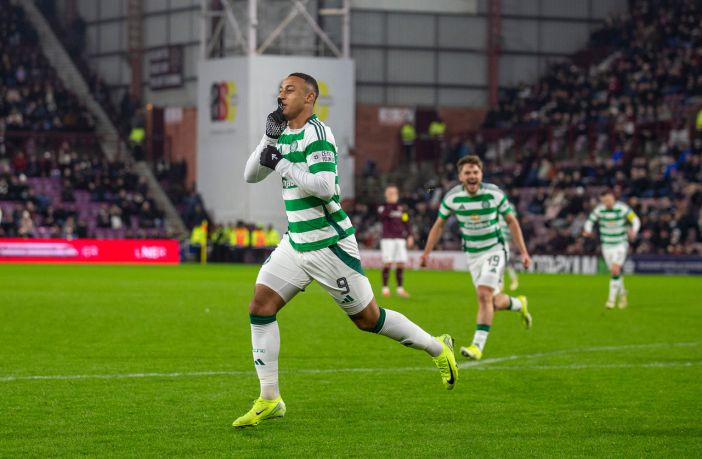 Adam Idah celebrates