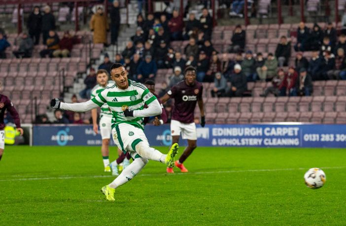 Adam Idah scores from the spot.