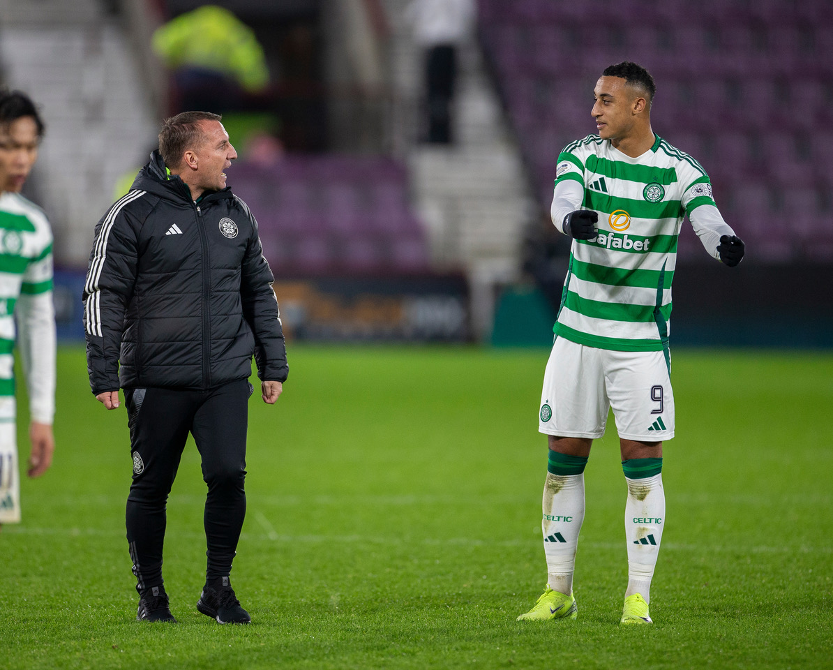 Brendan Rodgers and Adam Idah