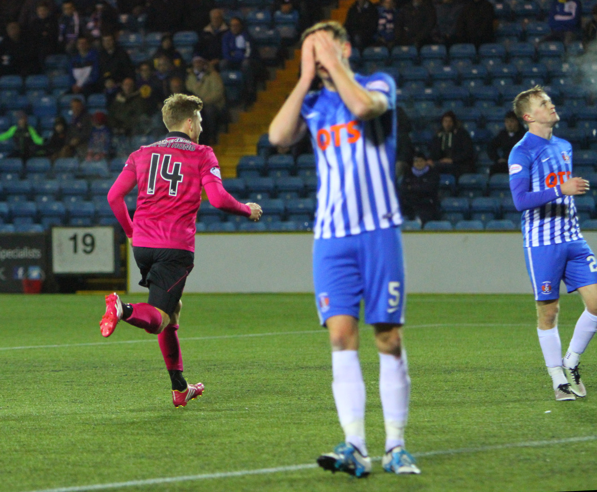 Stuart Armstrong celebrates