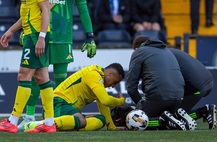 Adam Idah receives treatment