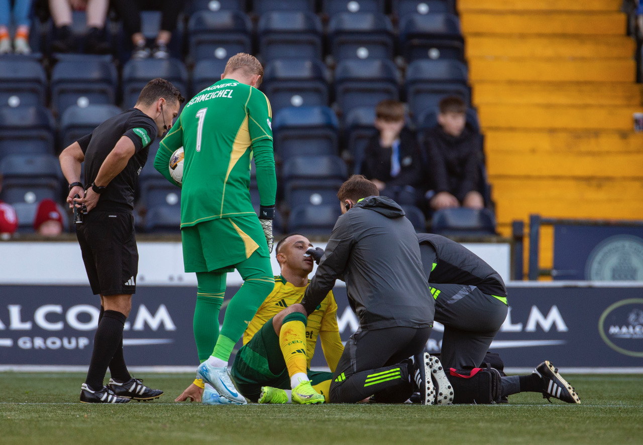 Adam Idah receives treatment