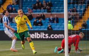 Adam Idah celebrates the opener