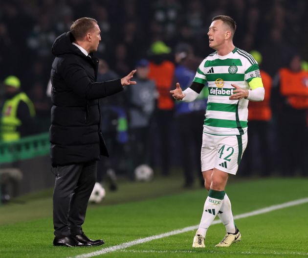 Brendan Rodgers and Calum McGregor