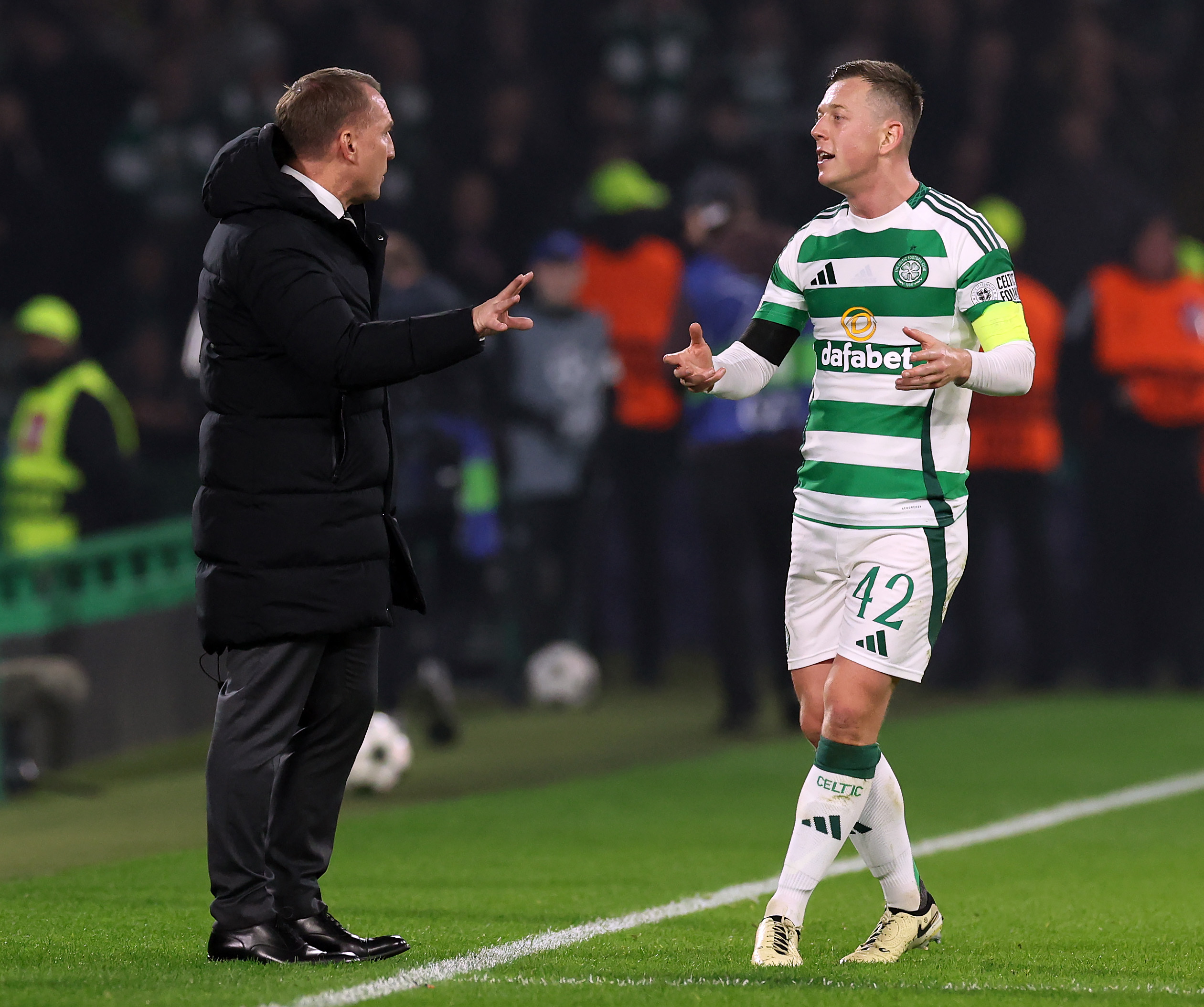 Brendan Rodgers and Calum McGregor