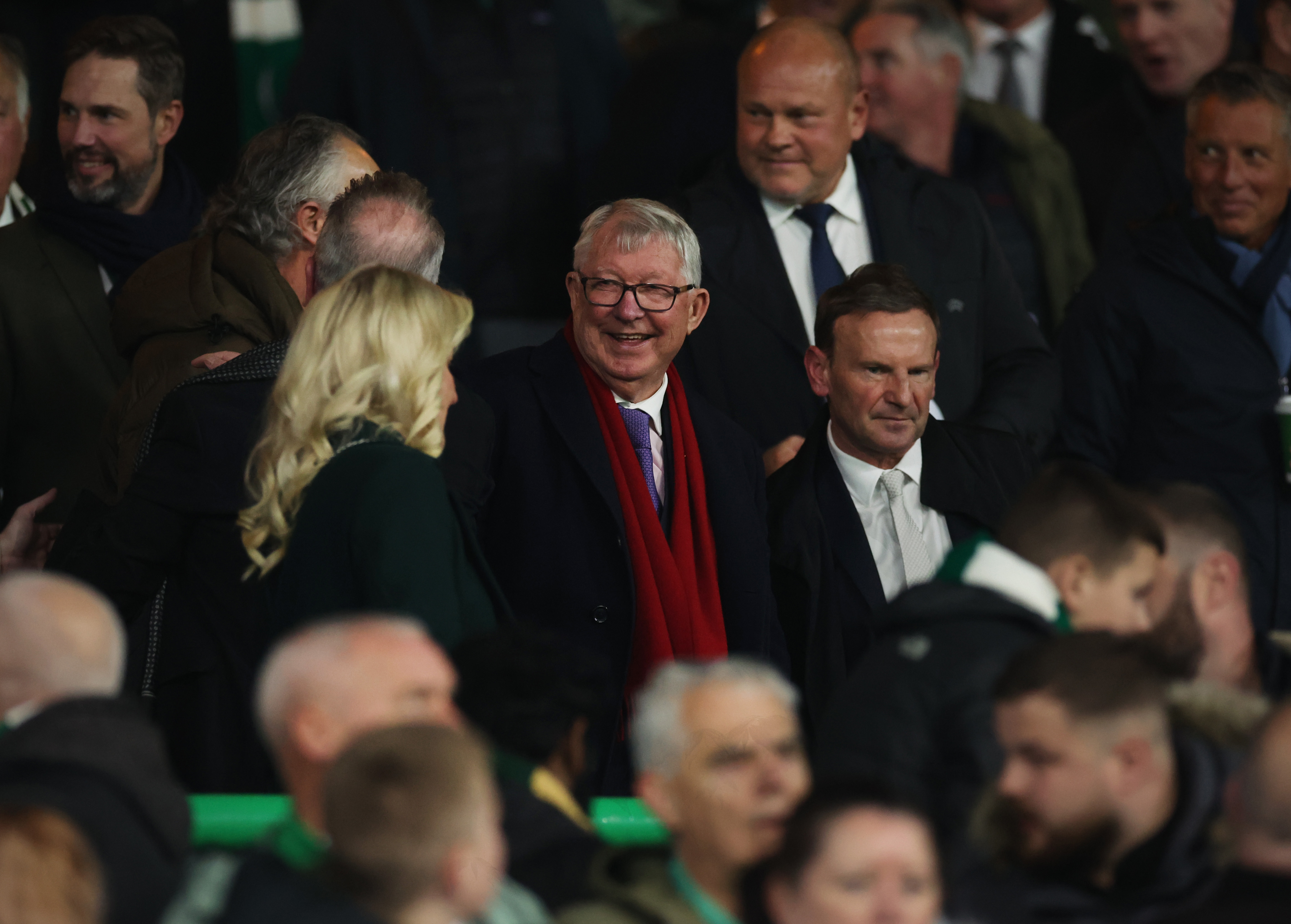 Sir Alex Ferguson at Celtic Park