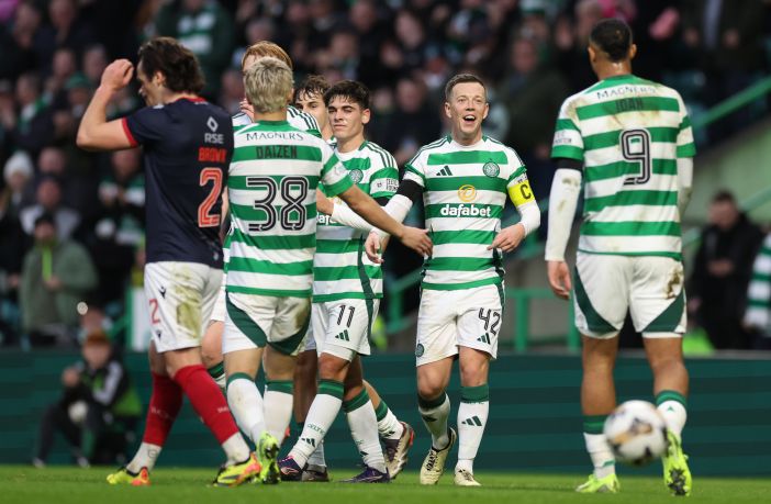 Callum McGregor celebrates