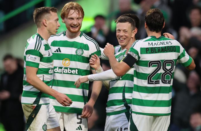 Callum McGregor celebrates