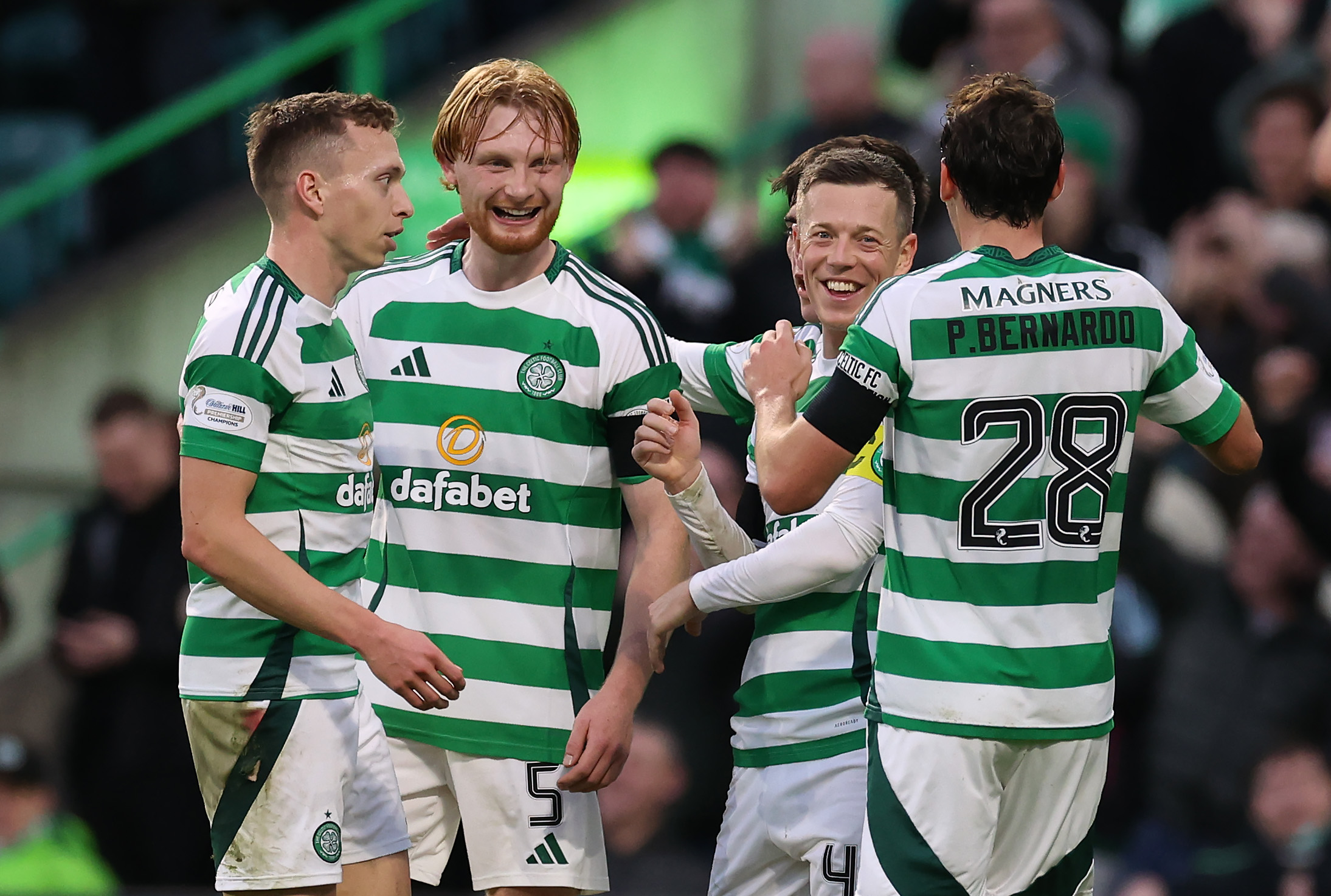 Callum McGregor  celebrates