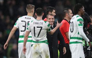 Brendan Rodgers after the 2018 win over RB Leipzig
