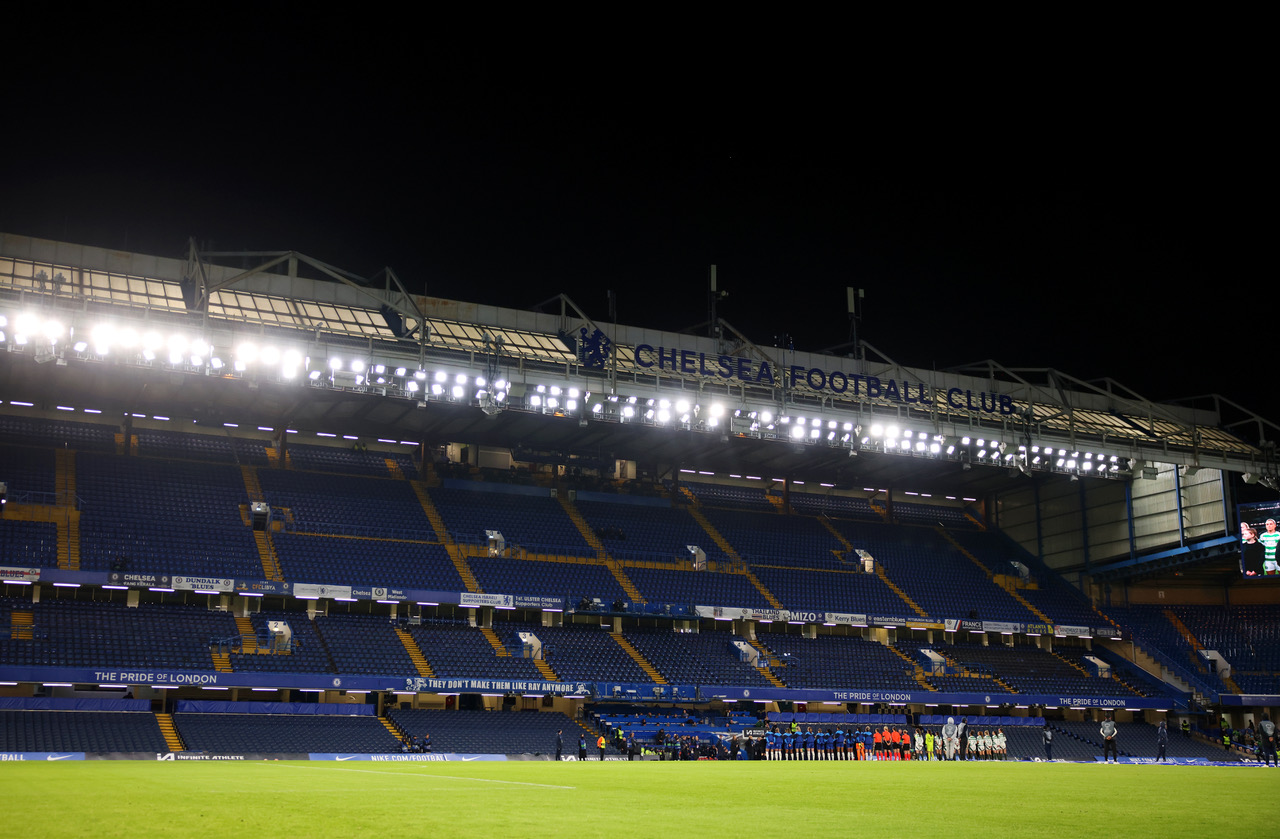 Empty stand at Stamford Bridge 