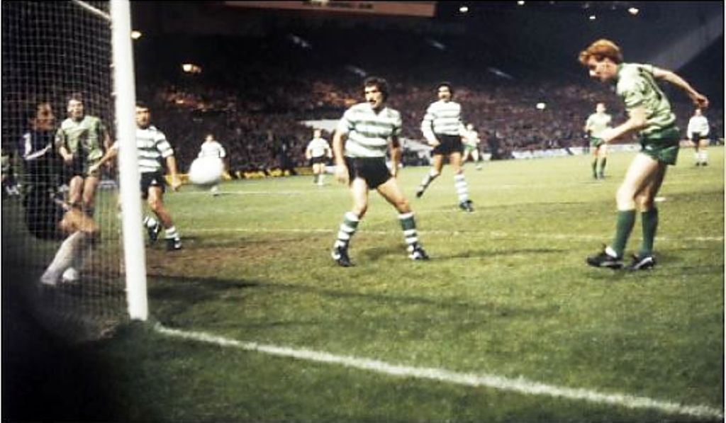 Tommy Burns scores