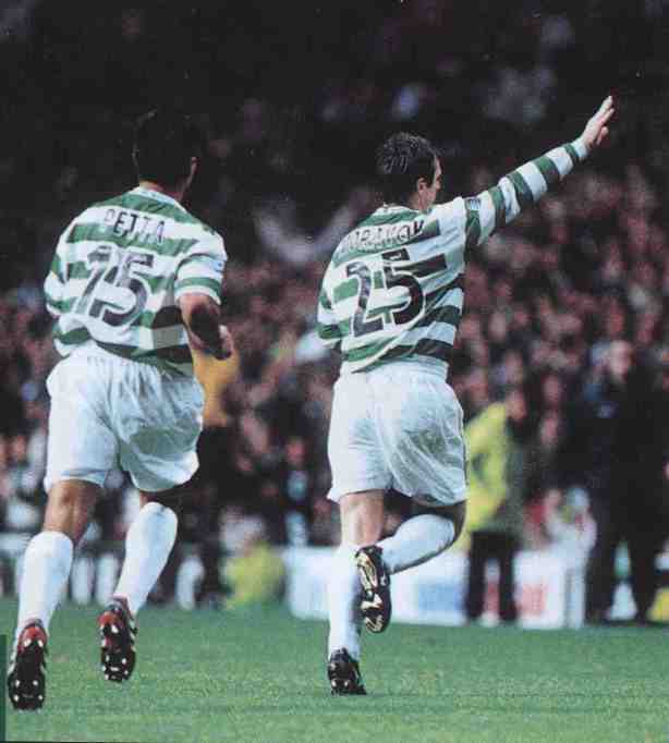 Lubo Moravcik celebrates