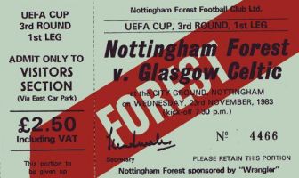 Nottingham Forest v Celtic, 23/11/1983