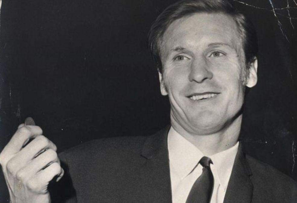 Billy McNeill with the coin