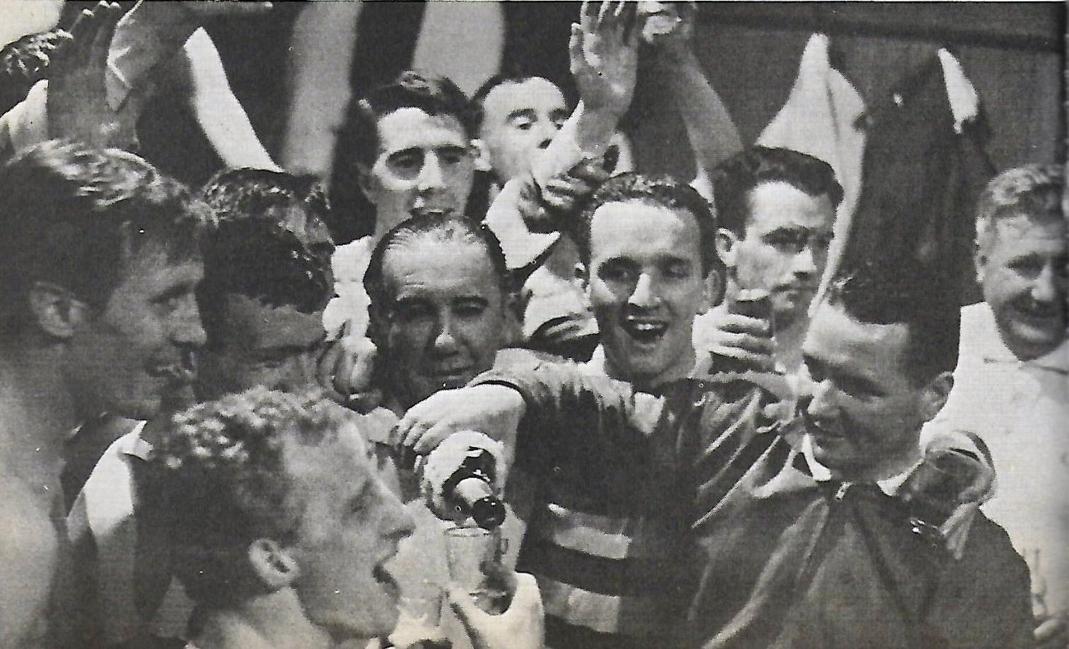 Celtic celebrations after 1966 title win 