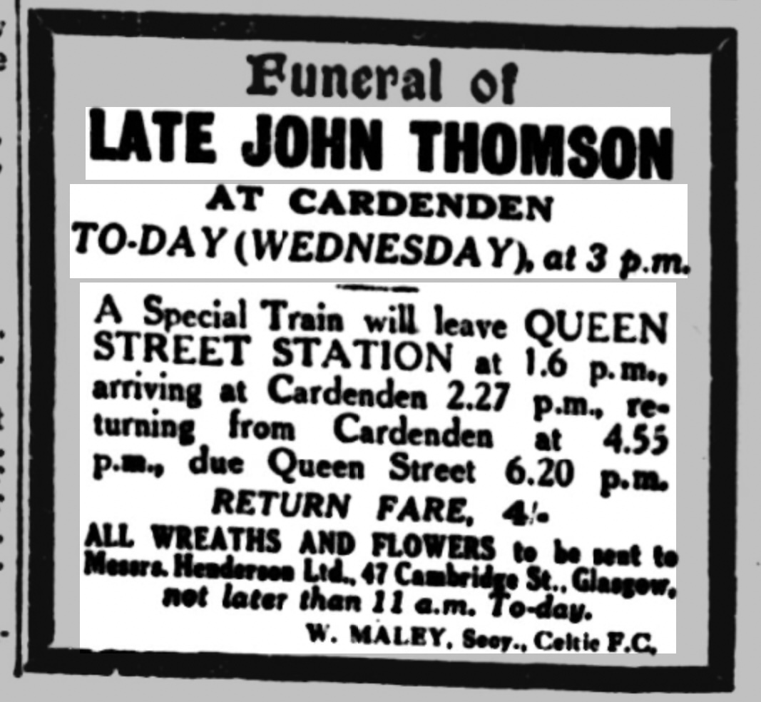 Funeral of John Thomson